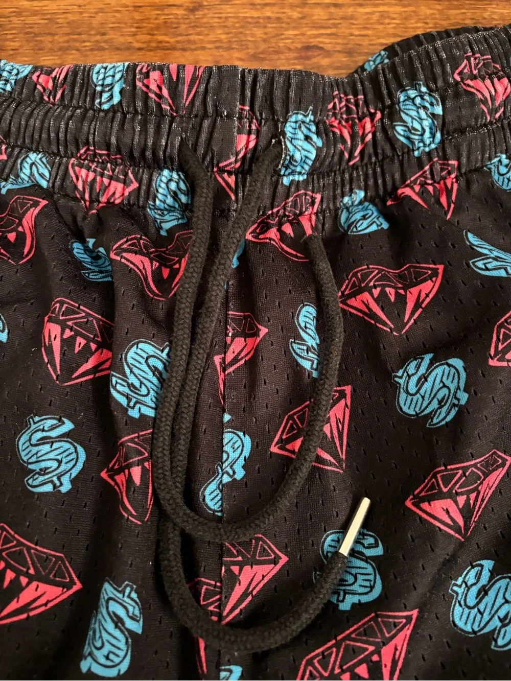 Overtime Billionaires Boys Men’s Club Black Money Diamond Shorts Size Small